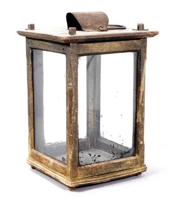 Appraisal: LANTERN Biedermeier Wood and glass x x cm