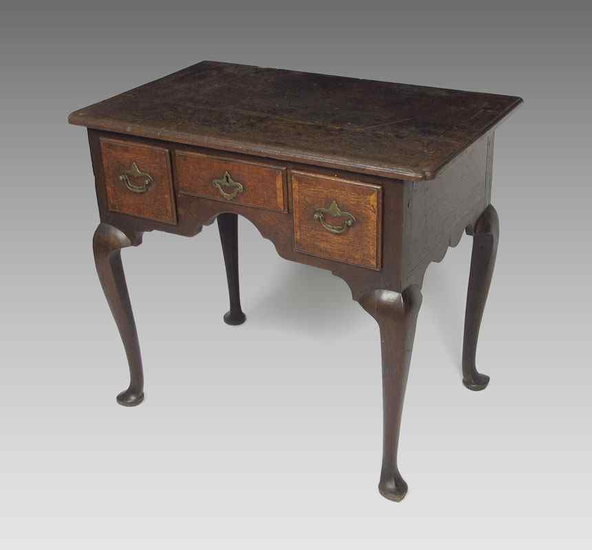 Appraisal: PERIOD ENGLISH QUEEN ANNE LOWBOY Three drawer front with original