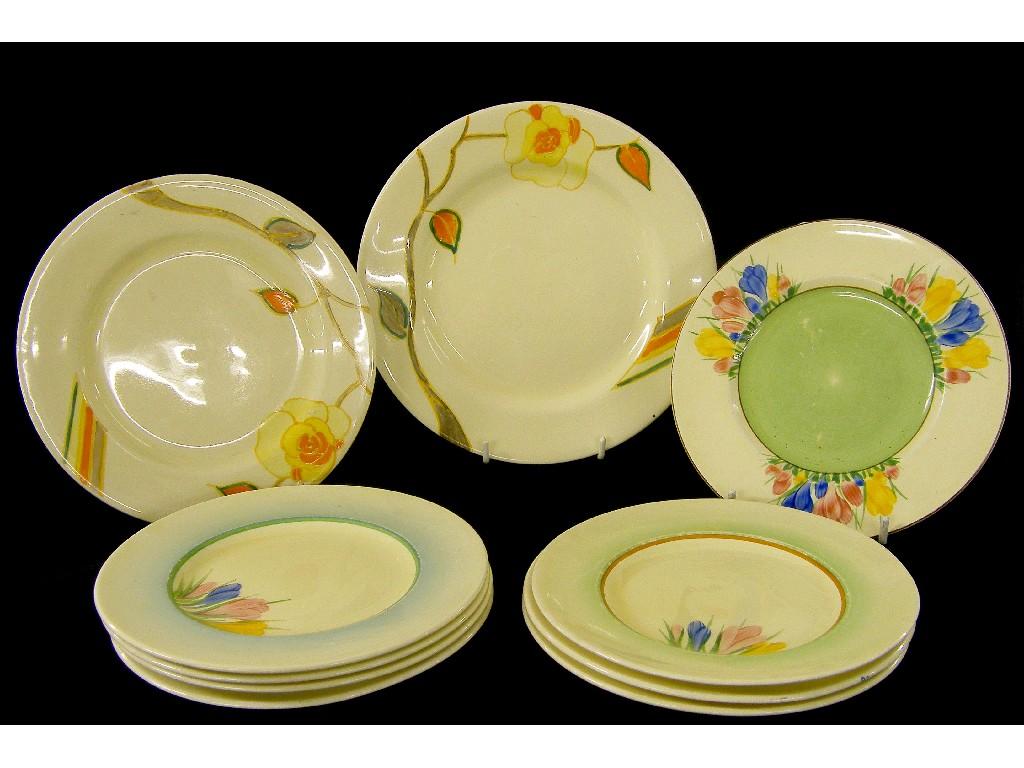 Appraisal: Eight assorted Clarice Cliff 'Spring Crocus' side plates each diameter