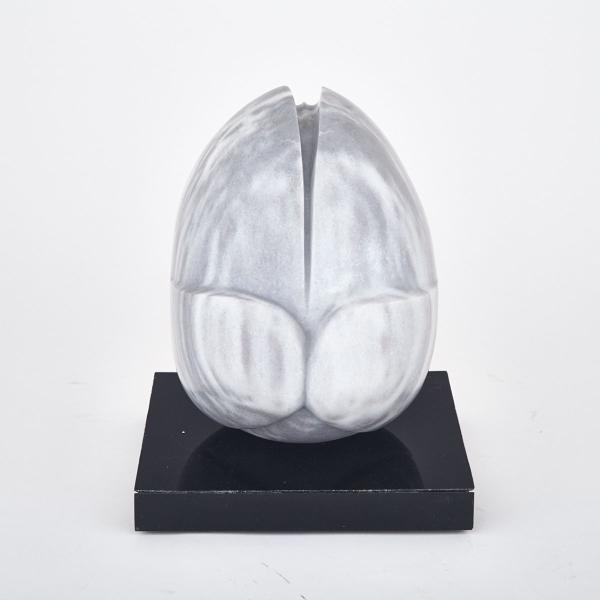 Appraisal: Canadian School Abstract Marble Sculpture mid- th century on rotating