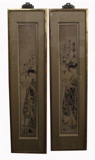 Appraisal: Antique Japanese Prints After Torii Kiyomitsu Antique Japanese Prints After