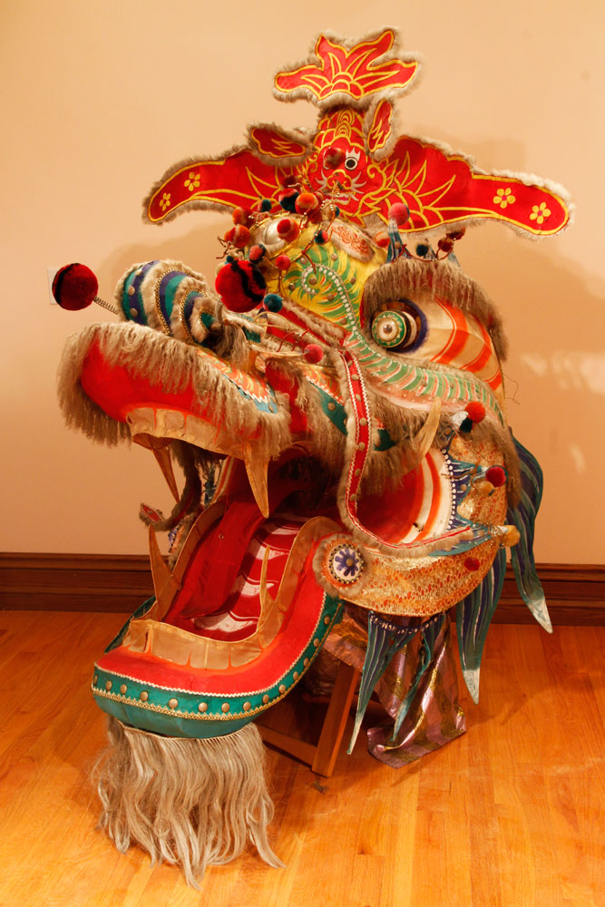 Appraisal: - Traditional Chinese Dragon Headdress Traditional Chinese dragon headdress painted