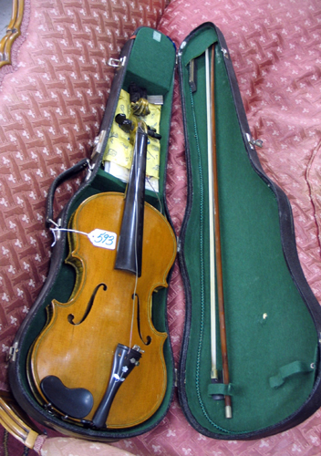 Appraisal: A VIOLIN AND BOW made in Portland Oregon by Franklin