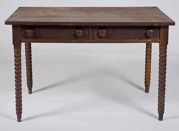 Appraisal: Walnut Library Table American a library table in walnut having