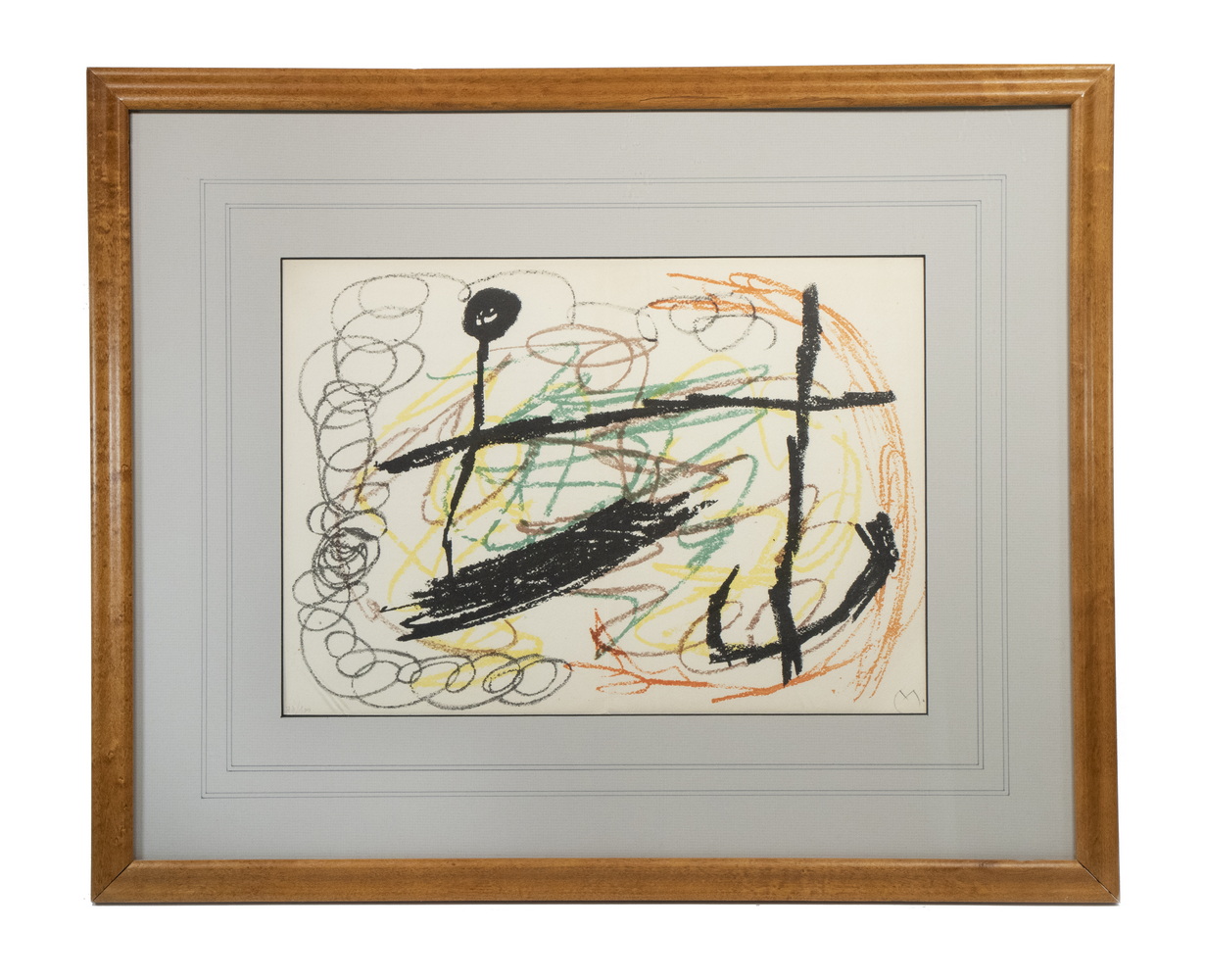 Appraisal: JOAN MIRO FRANCE SPAIN - Obra Inedita Recent HS lithograph