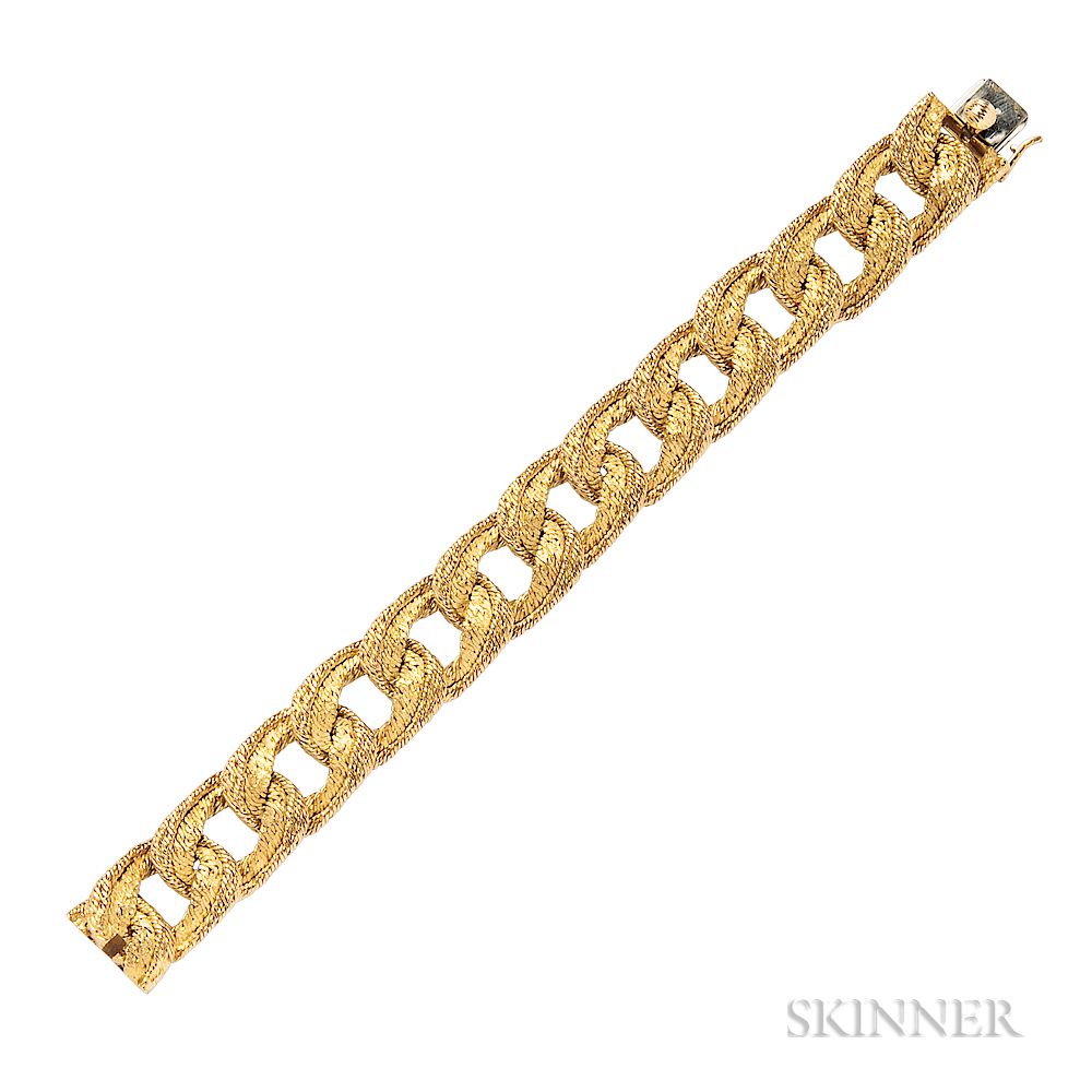 Appraisal: kt Gold Bracelet Tiffany Co kt Gold Bracelet Tiffany Co