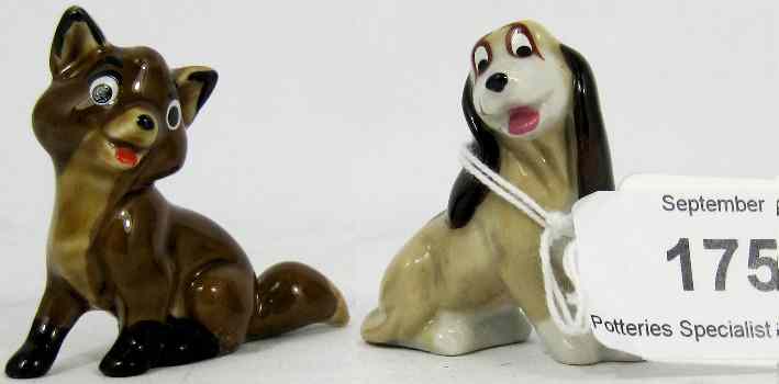 Appraisal: Wade Disney Whimsies Todd and Copper from The Fox and