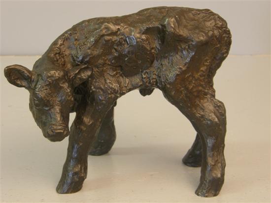 Appraisal: Disko bronze Danish figure of a calf by Just Andersonmaker's