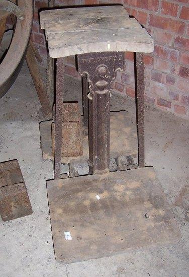 Appraisal: A set of sack scales by W Avery and two