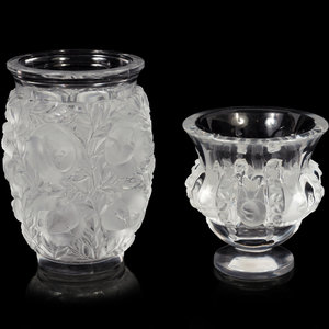 Appraisal: A Lalique Bagatelle Vase and a Lalique Dampierre Vase Second