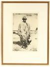 Appraisal: ETCHING - 'Old Tom' by Frank W Benson MA -