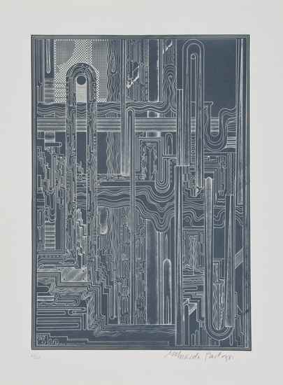 Appraisal: Sir Eduardo Paolozzi - Untitled one etching with aquatint and