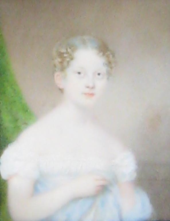 Appraisal: ENGLISH SCHOOL CIRCA Portrait miniature of a young Girl in