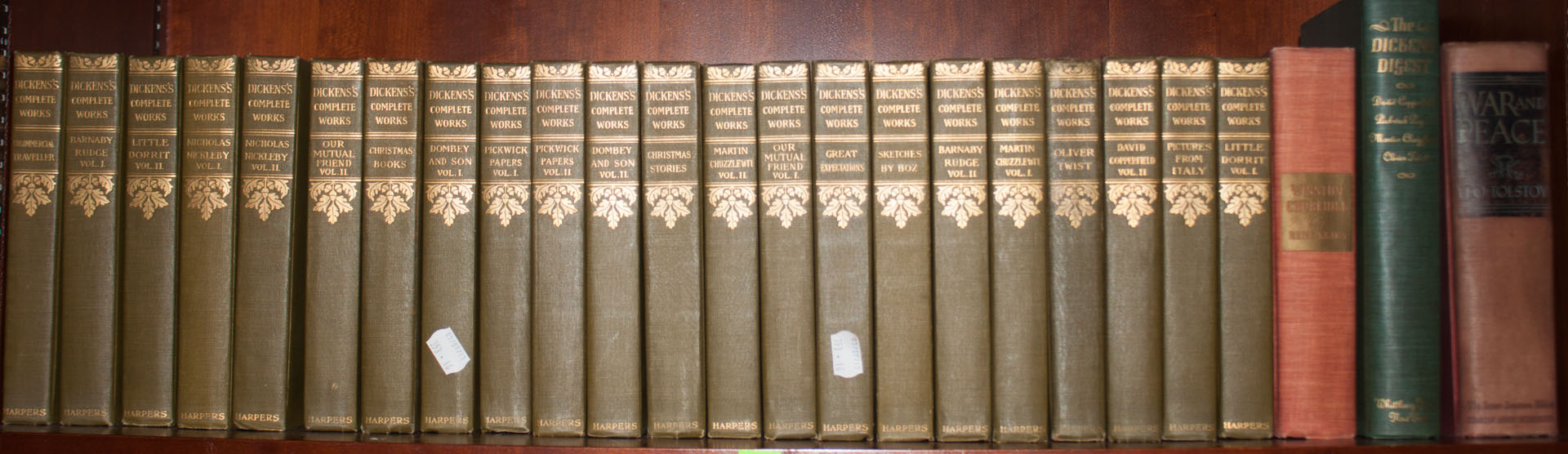 Appraisal: Literature Works of Charles Dickens NY c vols vo cloth