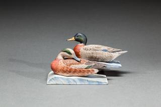 Appraisal: Miniature Widgeon and Mallard Drakes Davison B Hawthorne b Seaford