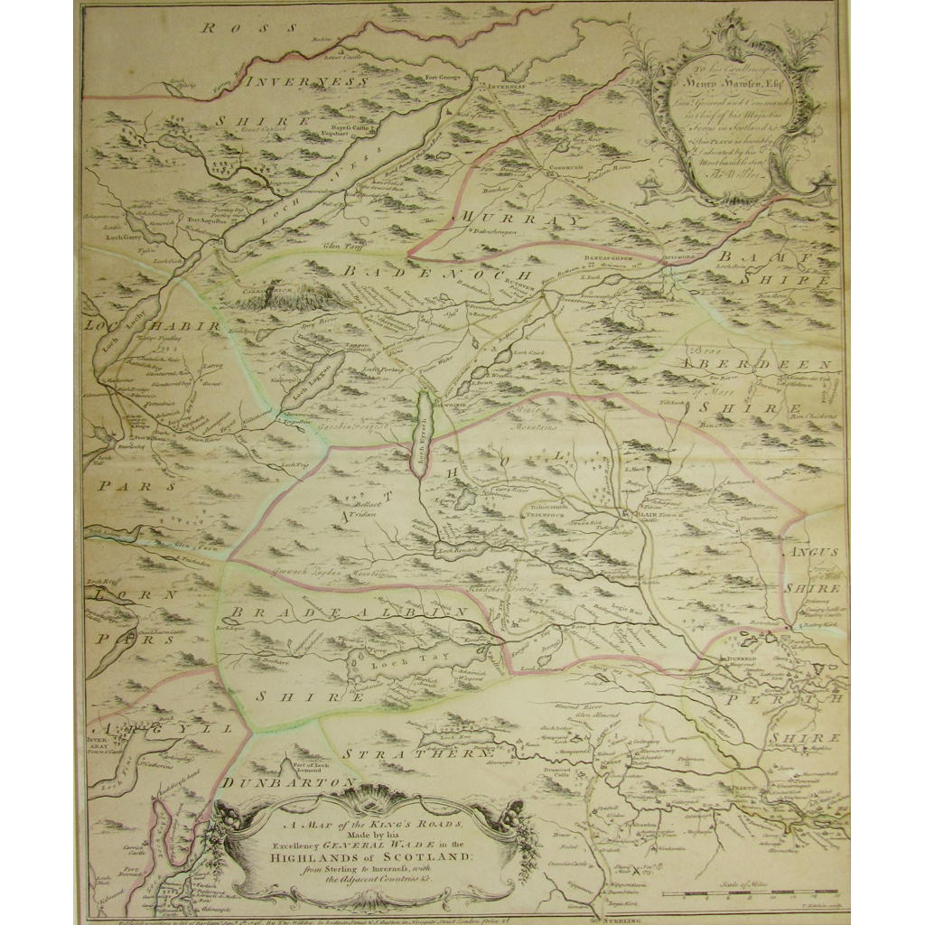 Appraisal: Willdey Thomas A Map of the King's Roads made by