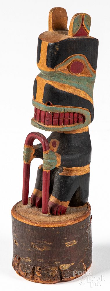 Appraisal: Northwest Coast Native American Indian bear totem Northwest Coast Native