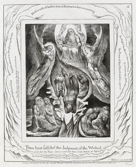 Appraisal: WILLIAM BLAKE Thou Hast Fulfilled the Judgment of the Wicked