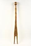 Appraisal: INDIAN WASH STICK - Penobscot Tribe chip carved split fork