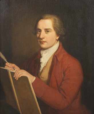 Appraisal: Attr Nathaniel Hone British - Portrait of a man with