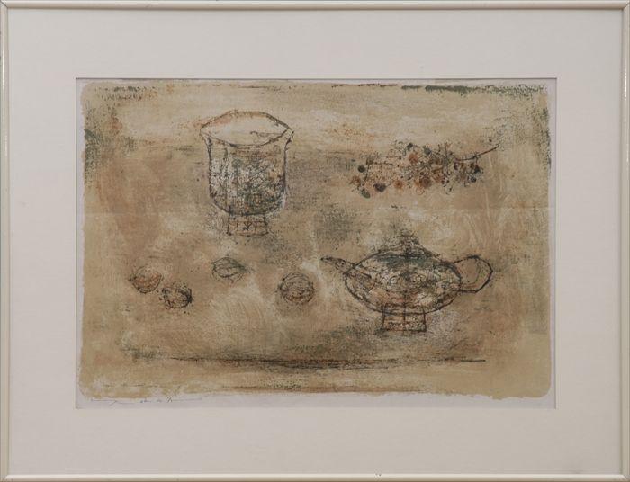 Appraisal: ZAO WOU-KI b TEA CEREMONY Lithograph in colors x in