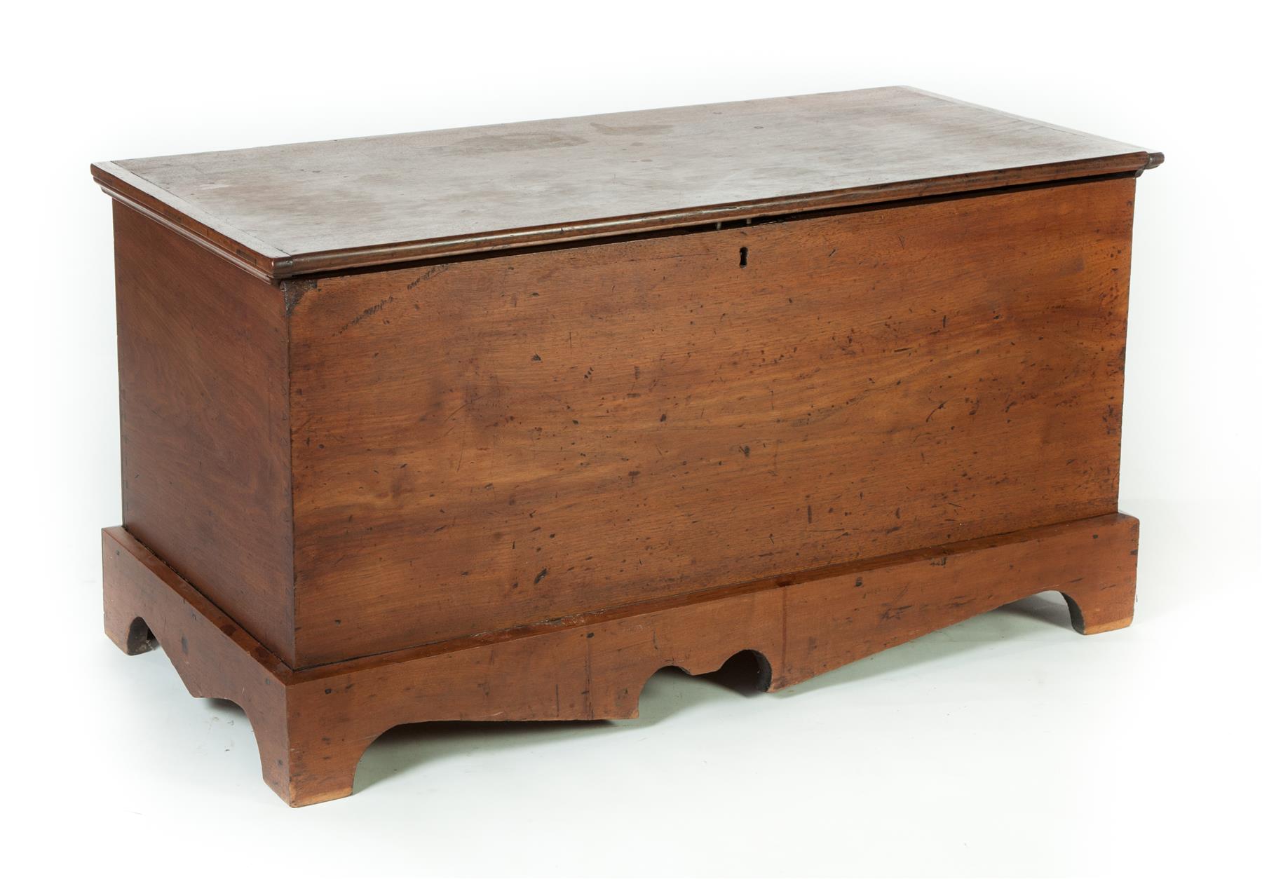 Appraisal: OHIO BLANKET CHEST Holmes County st half- th century walnut