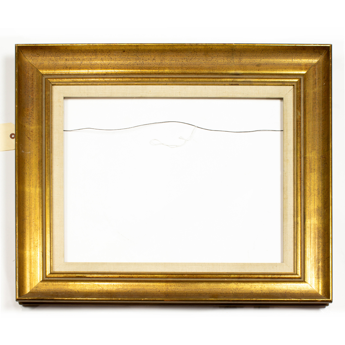 Appraisal: BURNISHED GILTWOOD FRAME Burnished giltwood frame h x w