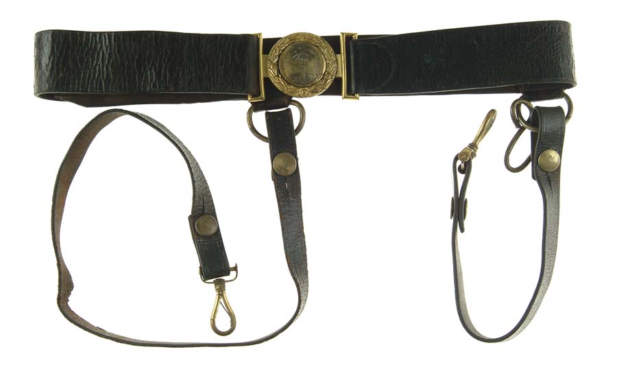 Appraisal: SOUTH CAROLINA OFFICERS SWORD BELT MADE BY AMES MFG CO