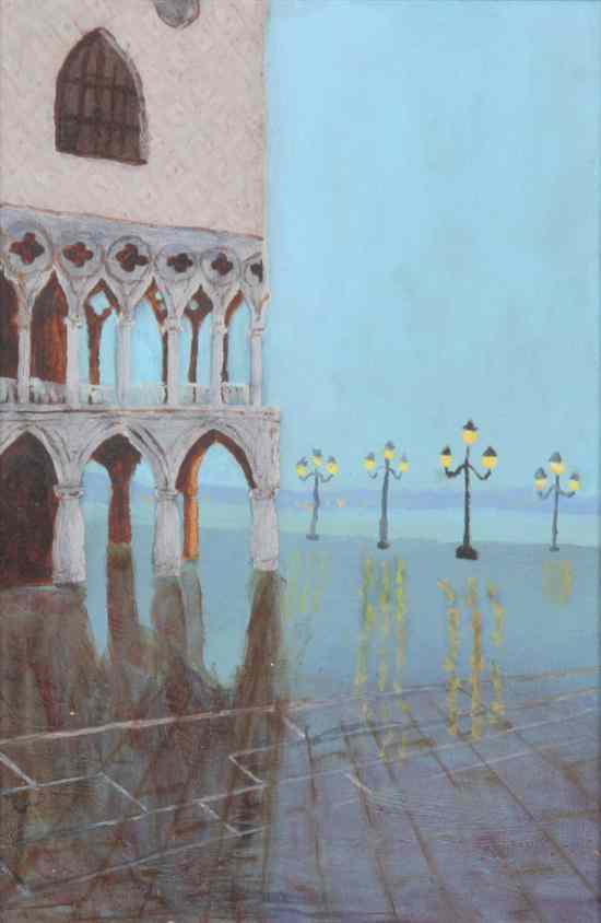 Appraisal: ROBERT HECKMAN American th century VENICE signed and titled in