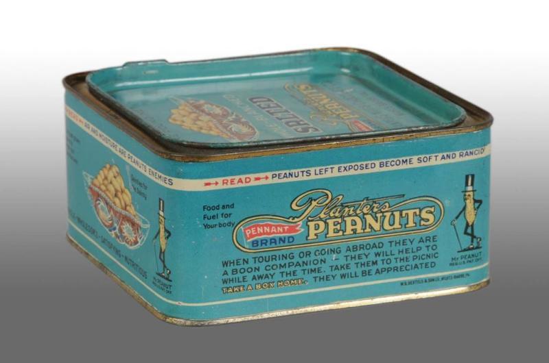 Appraisal: Planters Peanut Mr Peanut Square lb Tin Description s Tin