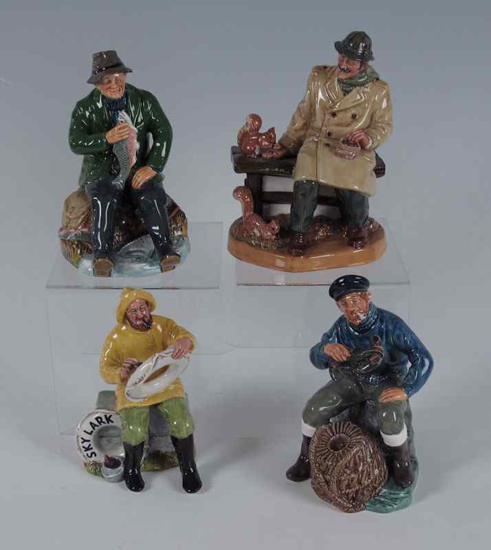 Appraisal: ROYAL DOULTON MEN FIGURINES A GOOD CATCH HN THE LOBSTER