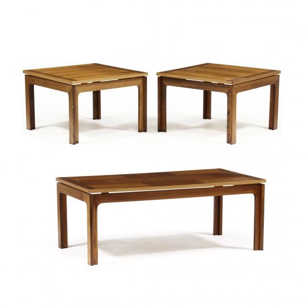 Appraisal: KARL ERIK EKSELIUS SWEDEN - THREE ROSEWOOD TABLES s for