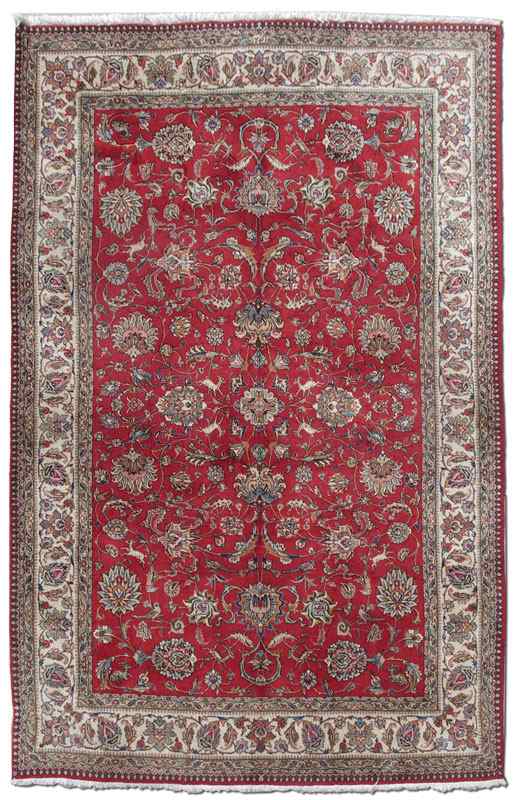 Appraisal: MODERN HAND KNOTTED WOOL INDO PERSIAN RUG ' '' x