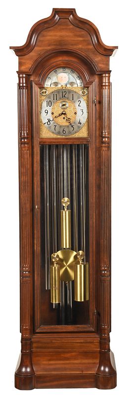 Appraisal: Herschede Chiming Tall Case Clock circa The Christopher Columbus triple