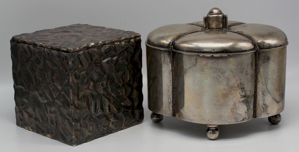 Appraisal: SILVER Lot of Silver Boxes Inc Tiffany Includes a Italian