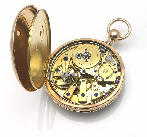 Appraisal: P LeRoy A gold key-wind quarter repeating pocket watch Early