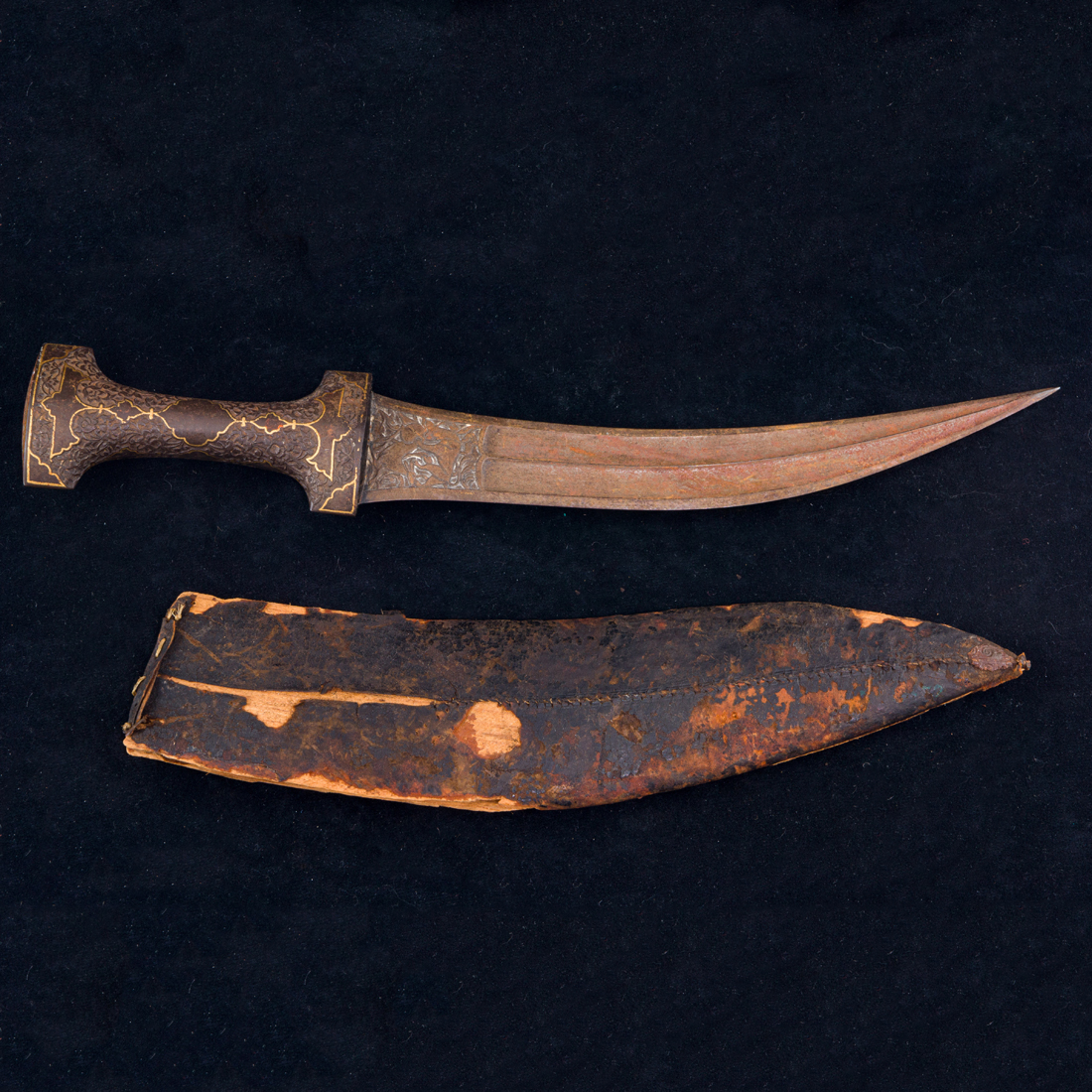 Appraisal: AN IPERSIAN QAJAR KHANJAR DAGGER An IPersian Qajar Khanjar dagger