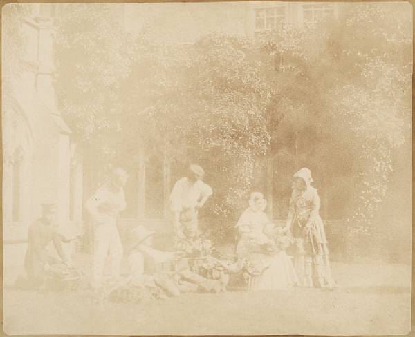 Appraisal: William Henry Fox Talbot British - The Fruit Sellers Lacock