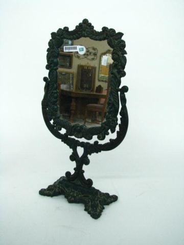 Appraisal: Cast iron Victorian vanity mirror inches high