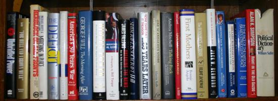 Appraisal: Signed Politics Vols on shelves