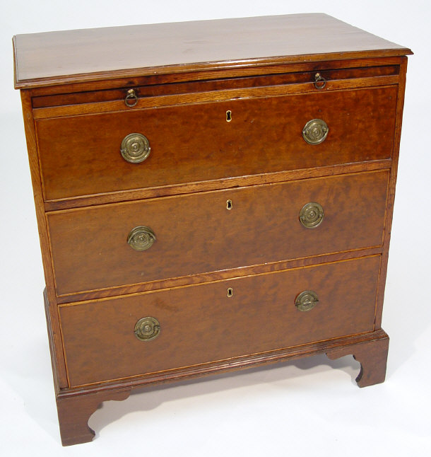 Appraisal: th Century mahogany chest fitted with a brushing slide and