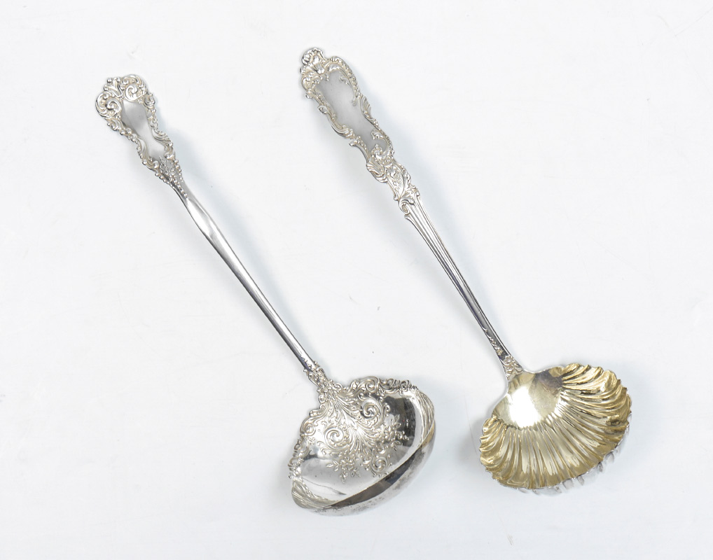 Appraisal: STERLING SILVER LADLES pieces total to include Frank Smith ''Baronial''