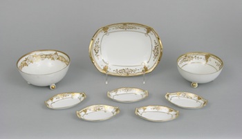 Appraisal: A Collection of Hand Decorated Nippon Tabletop Items A collection