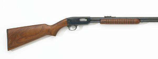 Appraisal: A caliber Winchester Model takedown slide action rifle Serial no