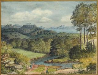 Appraisal: Artist Unknown th century Landscape with Ruins Artist Unknown th