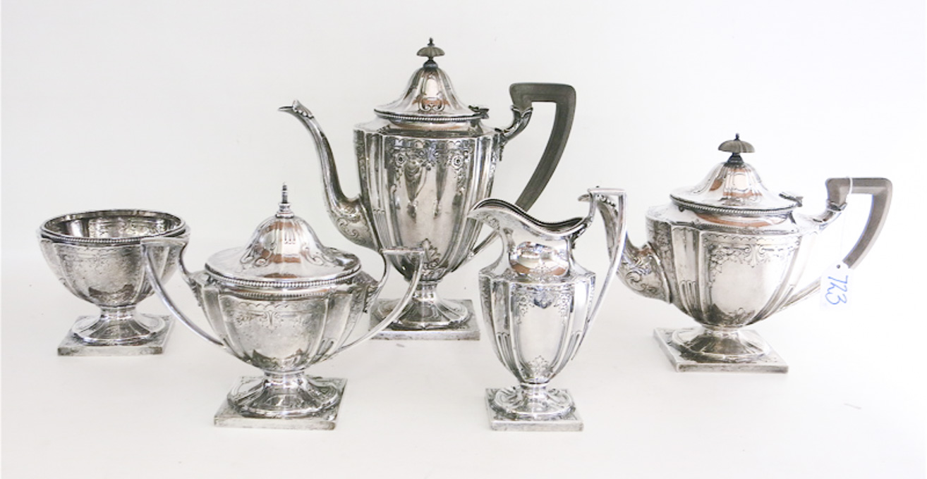 Appraisal: GORHAM STERLING SILVER COFFEE AND TEA SERVICE five piece set