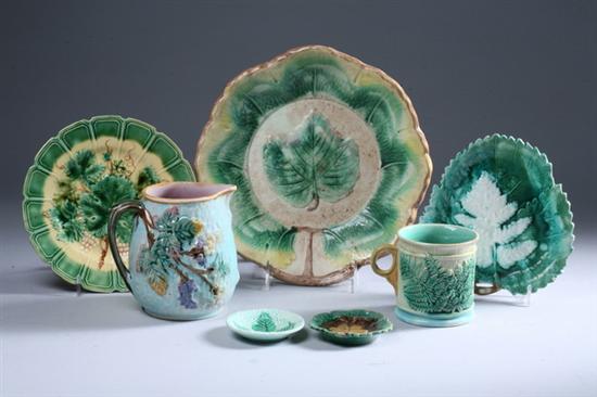 Appraisal: COLLECTION OF ENGLISH AND CONTINENTAL MAJOLICA th- th century Mostly