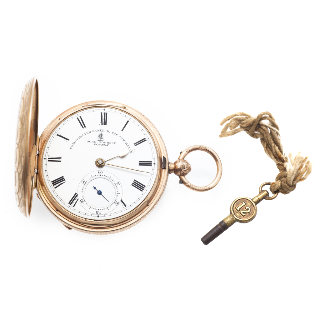 Appraisal: A ct gold cased gentleman's pocket watch full engraved hunting