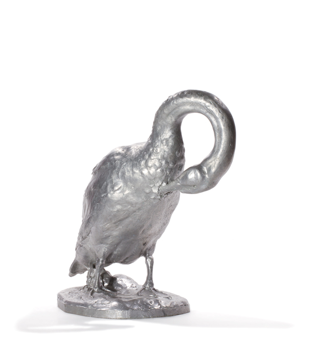 Appraisal: ANNA HYATT HUNTINGTON American - Goose aluminum signed and dated