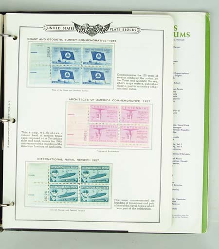 Appraisal: STAMPS UNPICKED ESTATE LOT Including four albums of American Plate